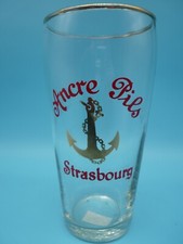Verre bière collection  Ancre Pils Strasbourg ( V6)