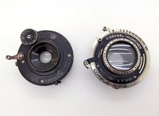 Lot 2 objectifs Hugo Meyer Gorlitz Trioplan 10,5 cm f3.8, Citonar 90 mm f6.3