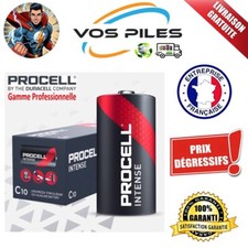 Piles Alcaline 1,5V LR14 C MN1400 AM2 8240 mAh 74 mΩ Duracell Procell Intense