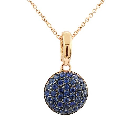 Pendentif saphir sur - en,
