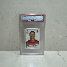 AUTOCOLLANTS COUPE DU MONDE PANINI CRISTIANO RONALDO 2018 DOS NOIR #130 PSA 9