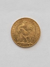 2 - deux- Monnaies 20 Francs Or Coq Marianne 1912 -SPL