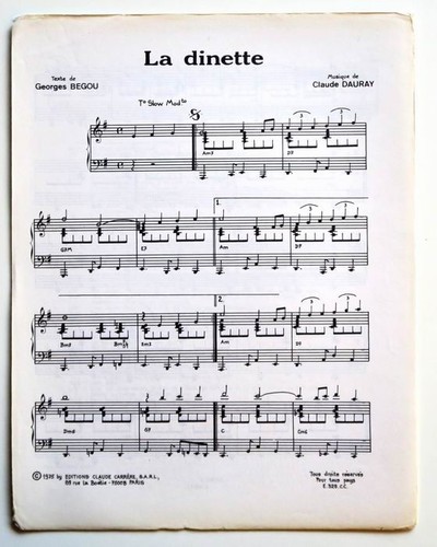 Partition sheet music