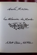 André Masson - La mémoire du monde (Skira - Les sentiers de la création 1974)