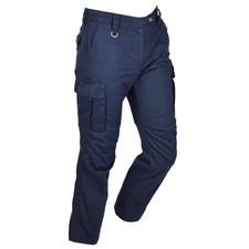 Authentic Néerlandaise Armée Pantalon Travail Femme Renforcé Cargo Bleu