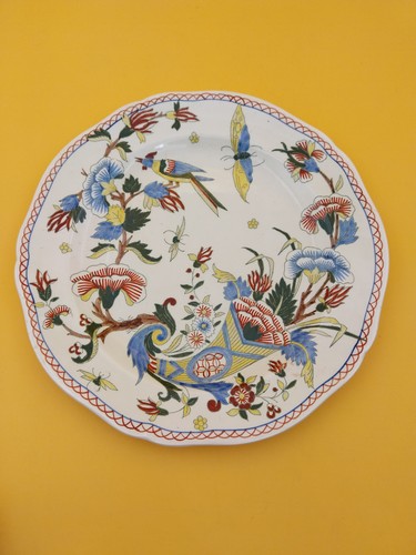 Assiette plate gien corne - gien,