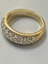 Bague plaqué pavé de - or,