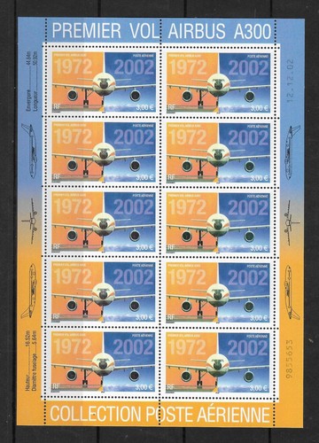 Feuille poste aérienne n - aérienne, n°