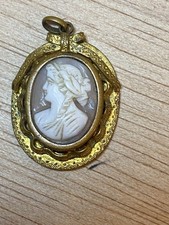 Ancien Pendentif Camee 19 Eme