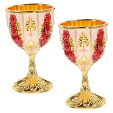  Tasse à vin en métal Vintage, 2 pièces, tasse à boire en fer, Festival de