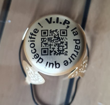 capsule champagne parure commémorative VIP la parure qui décoiffe or et noir NR
