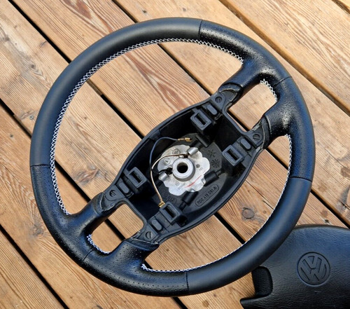 New leather steering wheel - leather, for