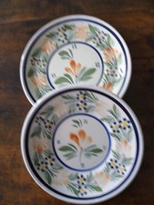 2 Assiettes Henriot Quimper 16,5 cm et 17,5 cm