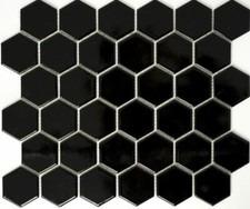 Mosaïque Hexagonal Noir