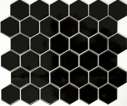Mosaïque hexagonal noir - mosaïque,