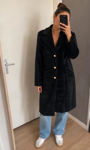 Manteau noir yessica - manteau, by