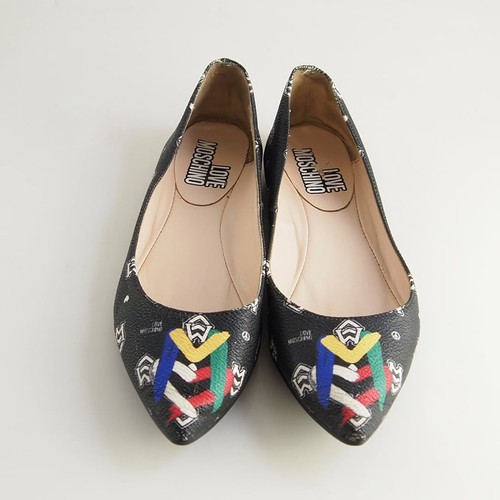 Love moschino logo ballerines - logo,