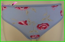 String  ou culotte  MIRIALE Bleu Fleur rouge Taille S ou M -  AB26