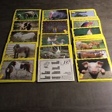 LES ANIMAUX DE LA FERME 2002 - Lot de 10 images Stickers panini au choix!