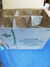 6 verres à bière HEINEKEN 0,5 l  - 50 cl