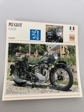 Peugeot P105 DT 1933 carte moto de collection Atlas France