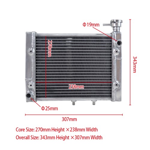 Aluminum radiator for - radiator,