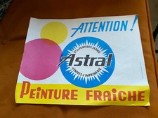 ancienne Affiche attention