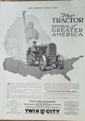1920 twin city farming - 1920, tractor