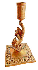 Bougeoir Ancien Carpe Dragon