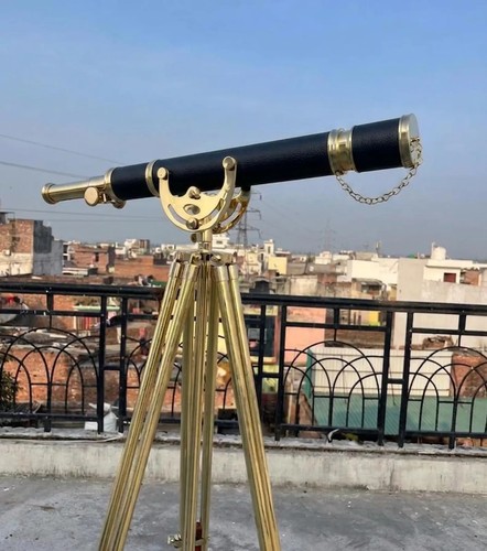 Télescope ancien laiton - télescope,