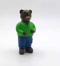 Figurine Petit Ours Brun Bayard Presse - Papa Ours Chemise Verte
