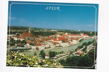 D2513) STEYR - belle carte postale PHOTO maisons pont rivière
