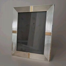 Cadre photo en métal argenté