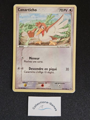 Carte pokémon canarticho - carte,