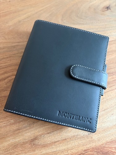 Montblanc black leather - montblanc,