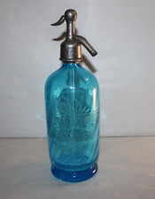 Ancien siphon en verre