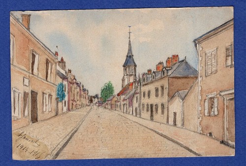 Cpa carte postale travail - carte, ->