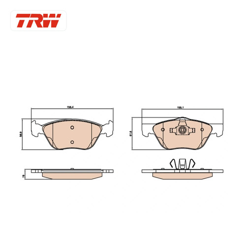 Kit plaquettes frein - kit, de