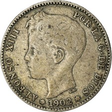 Monnaie, Espagne, Alfonso