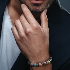 Bracelet Homme femme Jaspe