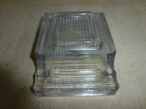 Ancien encrier verre moule - ancien, en