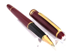 AUTHENTIQUE STYLO ROLLER BILLE MONTBLANC MEISTERSTUCK BORDEAUX DE PRESTIGE Q283