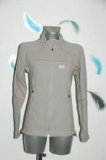 veste sport polaire gris beige