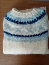 PULL MOHAIR JACQUARD NEUF FAIT