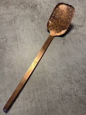 Écumoire ancienne en cuivre