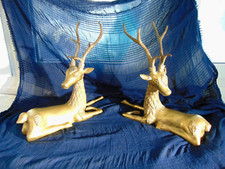 Paire de Cerfs en Laiton -