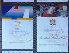 2 Etiquettes vin Mouton