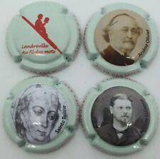 Série de 4 capsules de champagne Côte des Bar Au fil des mots