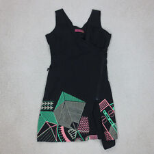 Robe Motifs Géométriques SKFK Skunkfunk Éthique Femme S Noir Sans Manches Coton