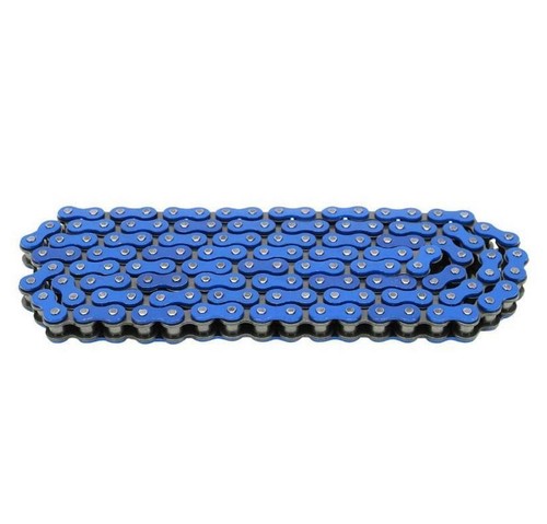Chaine moto 420 renforce bleu